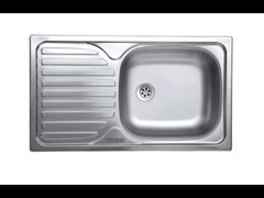 Chiuveta Sanitec ERT-C 403D, pentru blat, finisaj satinat, cuva dreapta, 76x43,5cm, Inox